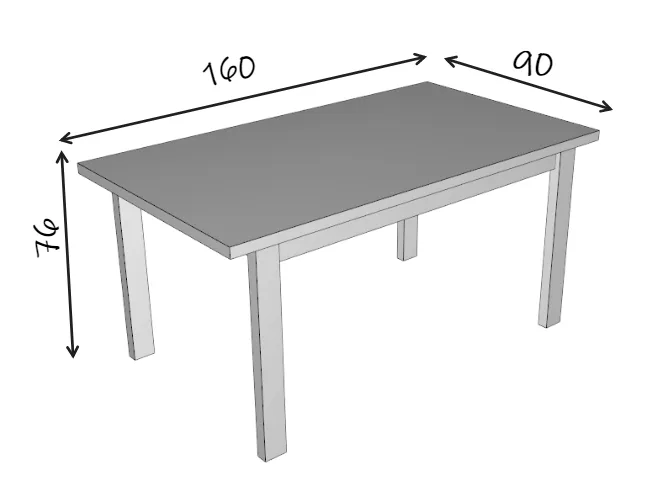 stół 160x90